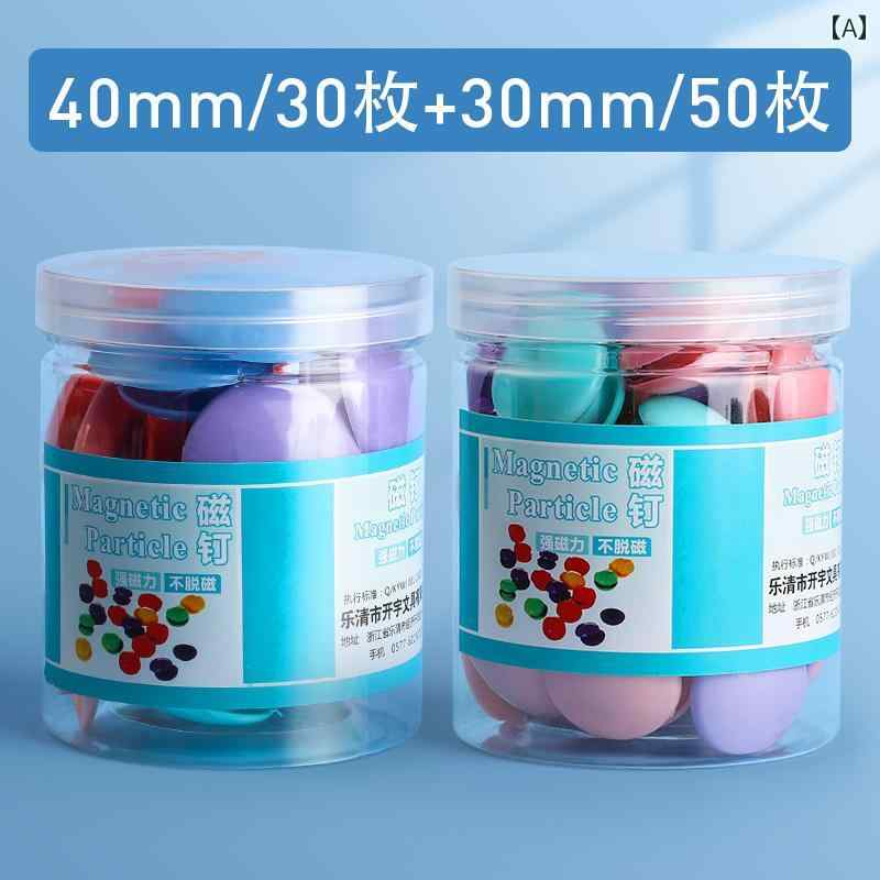 丸い 色の 磁性 粒子の 黒板 ステッカー 小さめ ボタン 強力な ホワイト ボード マグネット ネイル 教..