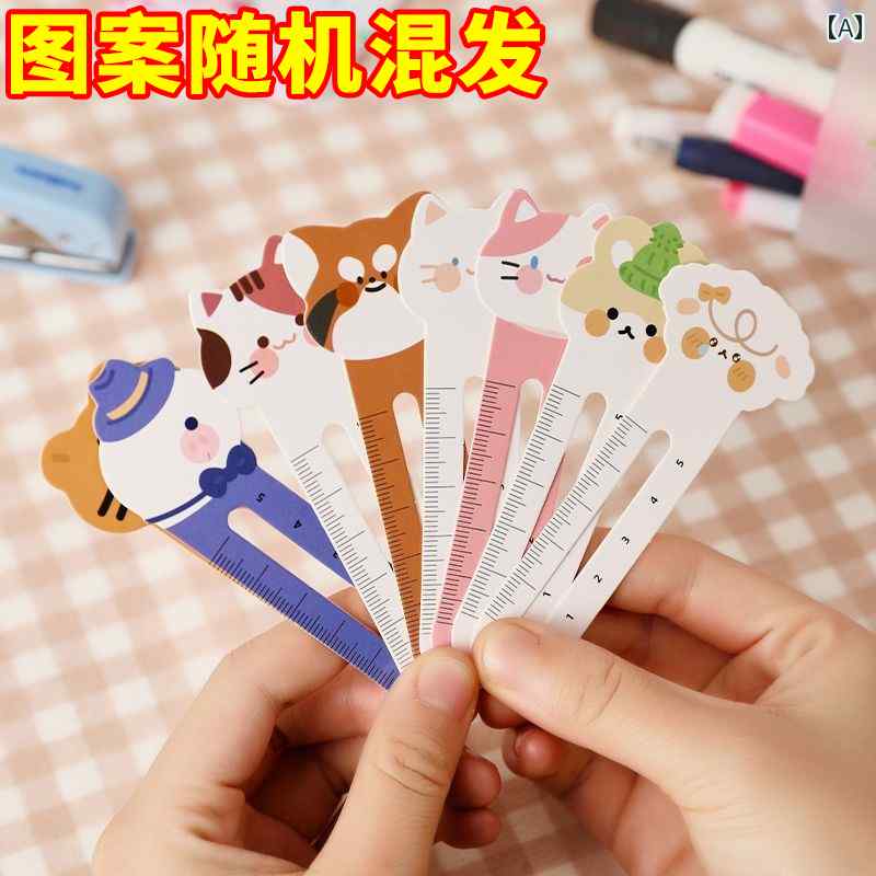幼児や 小学生 かわいい 動物 定規 ブック マーク おしゃれ クリップ 子供の 日 紙.カラフルカラーオシ..