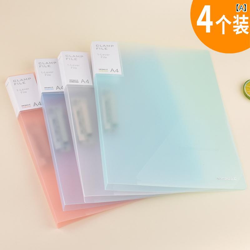 フレッシュ キャンディ カラー フォルダー 学生用 4 パック 妊娠 検査 キット 挿入 物 書類 試験 用紙 オーガナイザー 透明 レシート ファイル デスク トップ 分類 オフィス 用品 卸売 小売