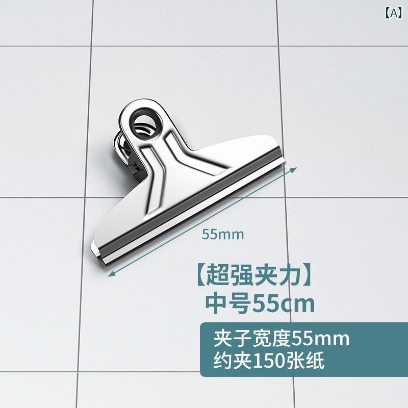 ステンレスチール製の チケット クリップ 大小の バタフライ 金融 文書 フォルダー 黒 鉄 事務 用品の ..