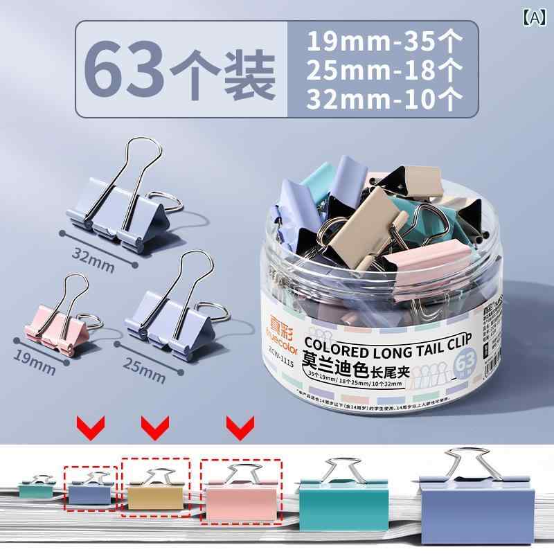 トゥルーカラーの ロングテール クリップ アゲハチョウ 特大 中 小 サイズ 請求 書 書類 試験 用紙 本 ..