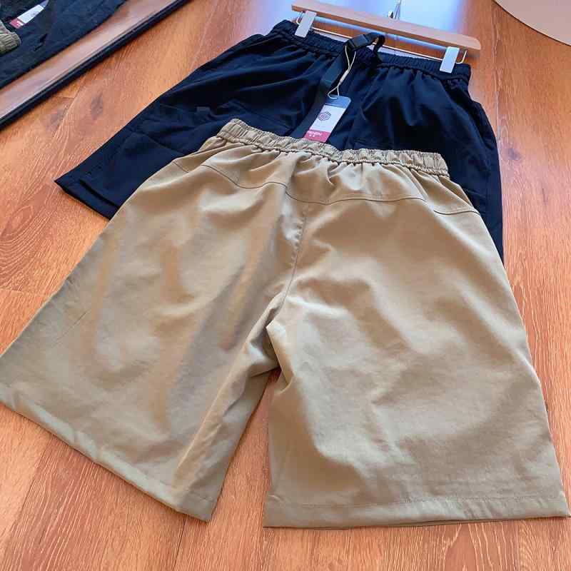 ハーフパンツ 男性用 アウトドア カーゴパンツ 春夏 薄手 無地 カーキ ブラック 伸縮性 スポーツ 普段使い
