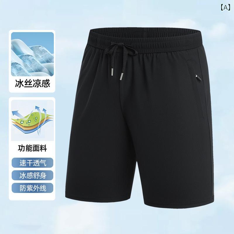 LINEAR shopのハーフパンツ 男性用 接触冷感 大寸サイズ ゆったり 速乾 スポーツ ウェア アウトドア 普段使い ブラック 黒 深グレー カーキ ドイツ 緑 M L XL 2XL 3XL 4XL 5XL 6XL 7XL 春夏｜アングル2