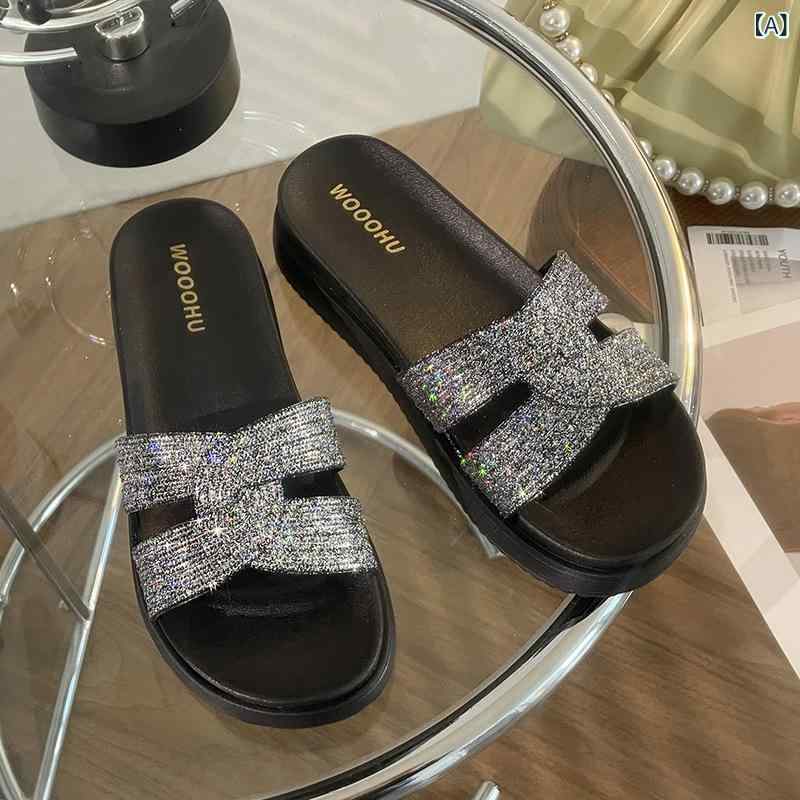 サンダル レディース 厚底 おしゃれ かわいい 歩きやすい 疲れにくい PVC 普段使い 婦人靴 ブラック 黒 杏色 深棕色1