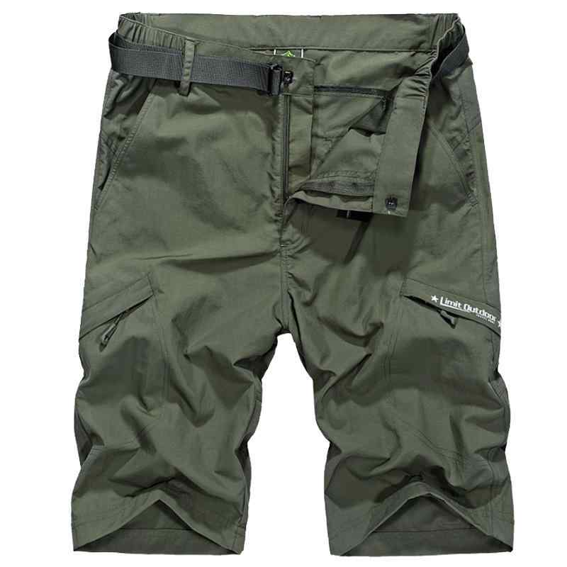 ハーフパンツ 男性用 5分丈 ショートパンツ 速乾パンツ ズボン カーキ グレー ブルー 接触冷感 吸湿速乾 スポーツ アウトドア(4)