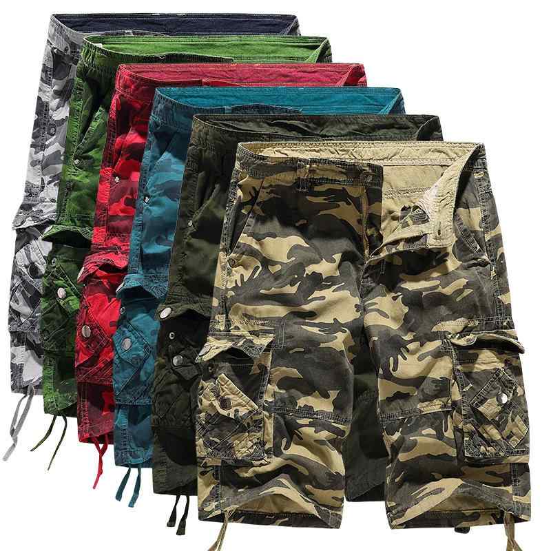 ハーフパンツ メンズ カーゴパンツ 迷彩柄 5分丈 短パン ゆったり ストリート スケーター ミリタリー ワークパンツ 男性用 普段使い アウトドア