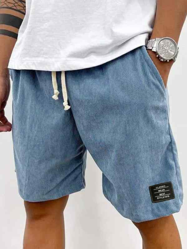 ハーフパンツ メンズ コーデュロイ ショートパンツ 男性用 カジュアルパンツ 五分丈パンツ 直筒型 ズボン Selected カジュアル ルームウェア 部屋着 アウトドア 透湿性