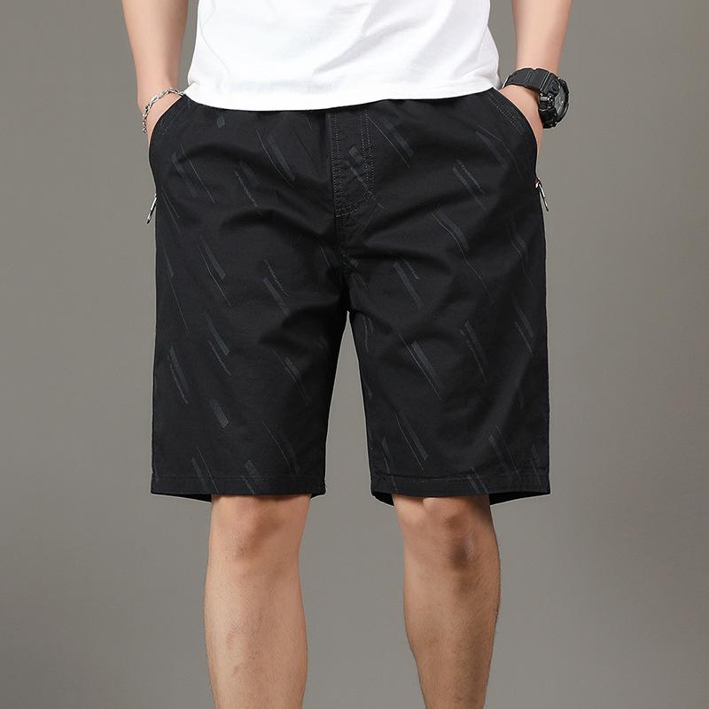 Pants - ハーフパンツ 男性用 5分丈パンツ コットン カーゴパンツ ブラック カーキ アーミーグリーン 普段使い 部屋着
