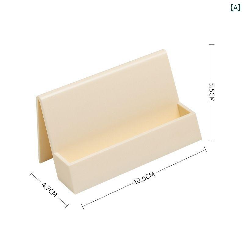 おしゃれ 名刺 デスク トップ ホルダー大容量 トレイ カード 収納 ボックス.カラフルカラーオシャレデザイン。シンプルスタイルモデル: 5688材質: プラスチックカラーオプション: ベージュPS名刺ホルダー.コーヒーPS名刺ホルダー.カーキPS名刺ホルダー.ブルーPS名刺ホルダー.ピンクPS名刺ホルダー.オフホワイトPS名刺ホルダー.透明PS名刺ホルダー