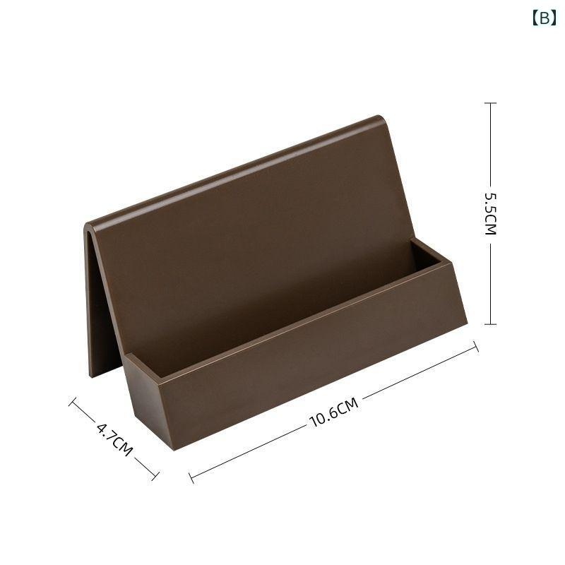 おしゃれ 名刺 デスク トップ ホルダー大容量 トレイ カード 収納 ボックス.カラフルカラーオシャレシンプルスタイル