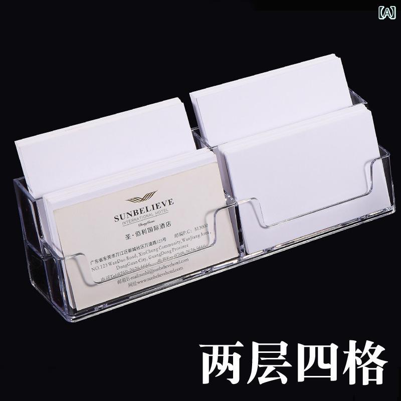 オフィス 透明 デスク トップ 多層 