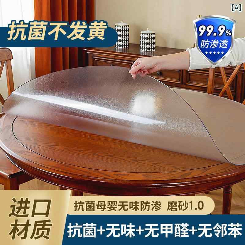 PVC ラウンド プレースマット 透明 �