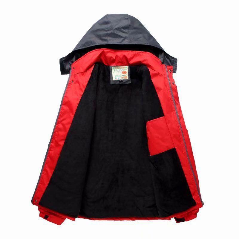 マウンテンパーカー 男性用 防風 防水 防寒 アウトドア 登山ウェア ジャンパー 裏...