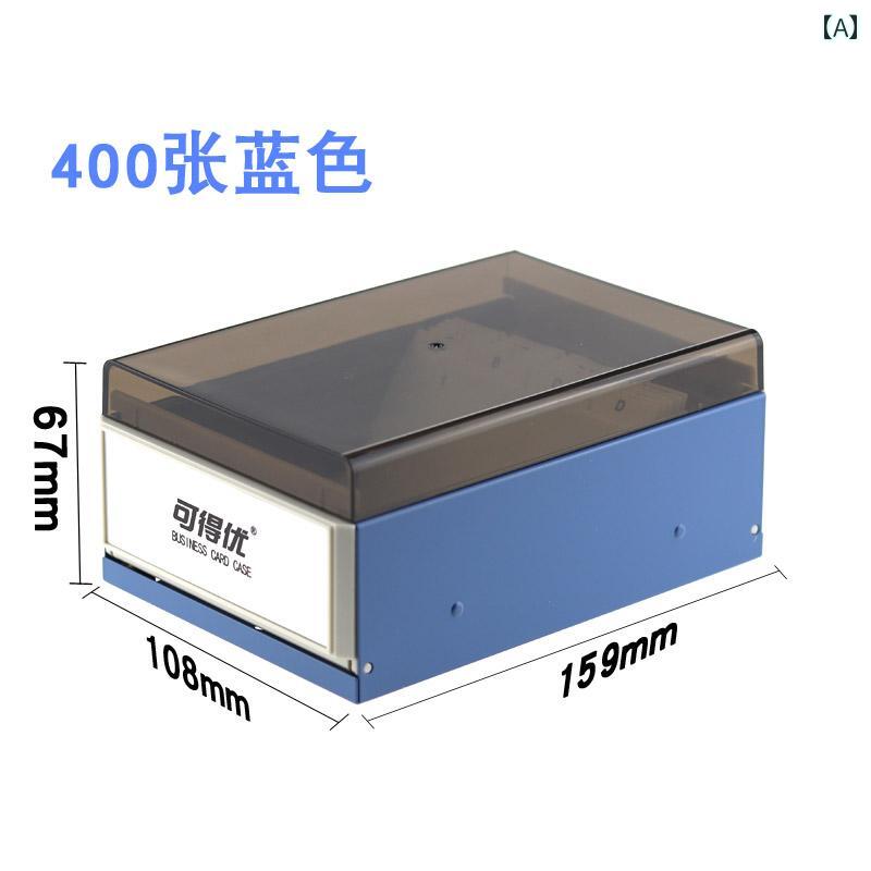 大容量 名刺 ボックス 卓上 収納 銀行 カードホルダー ビジネス 男女兼用 整理 透明 ホルダー 分類 ホーム カード.オシャレ