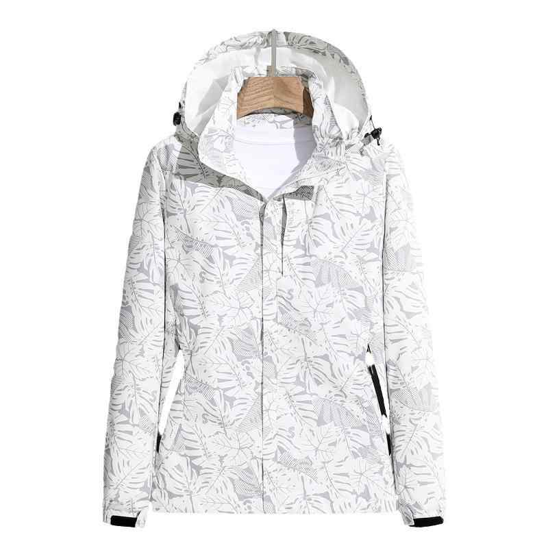 マウンテンパーカー 男女兼用 防風 防水 迷彩 カモフラージュ柄 フード付き ジャケット 秋冬 登山 スキ..