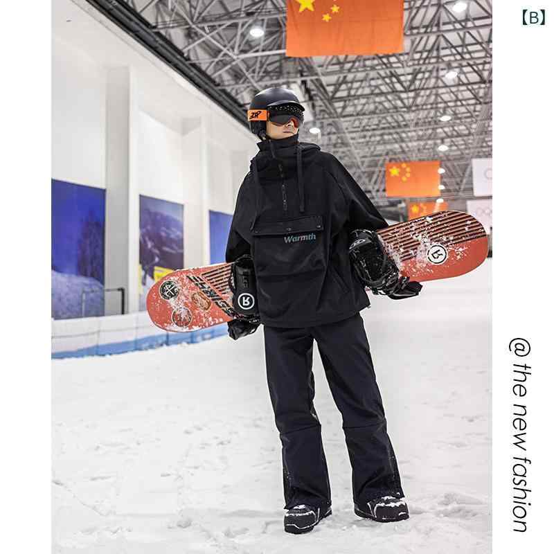 LINEAR shopのスキーウェア レディース メンズ 防風 防寒 スキーパンツ 上下セット アウトドア スノーボード ウェア 男性用 女性用 雪遊び 厚手｜アングル3