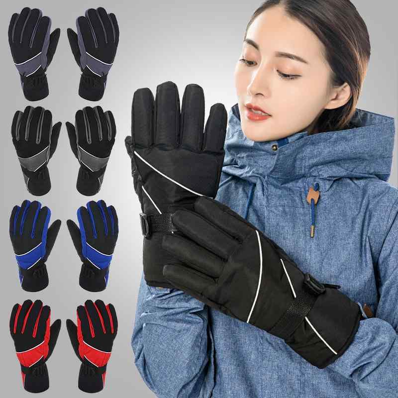 バイク グローブ 男性用 女性用 裏起毛 防寒 防水 サイクルグローブ アウトドア 登山 スキー サイクリ..