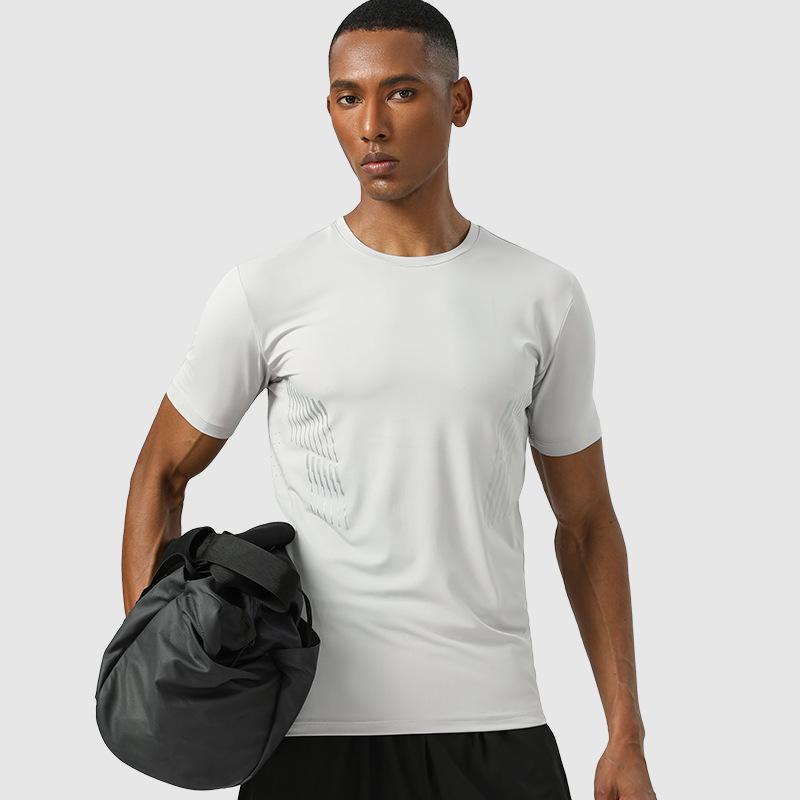 Tシャツ 男性用 トレーニングウェア スポーツウェア アウトドア 接触冷感 吸湿速乾...