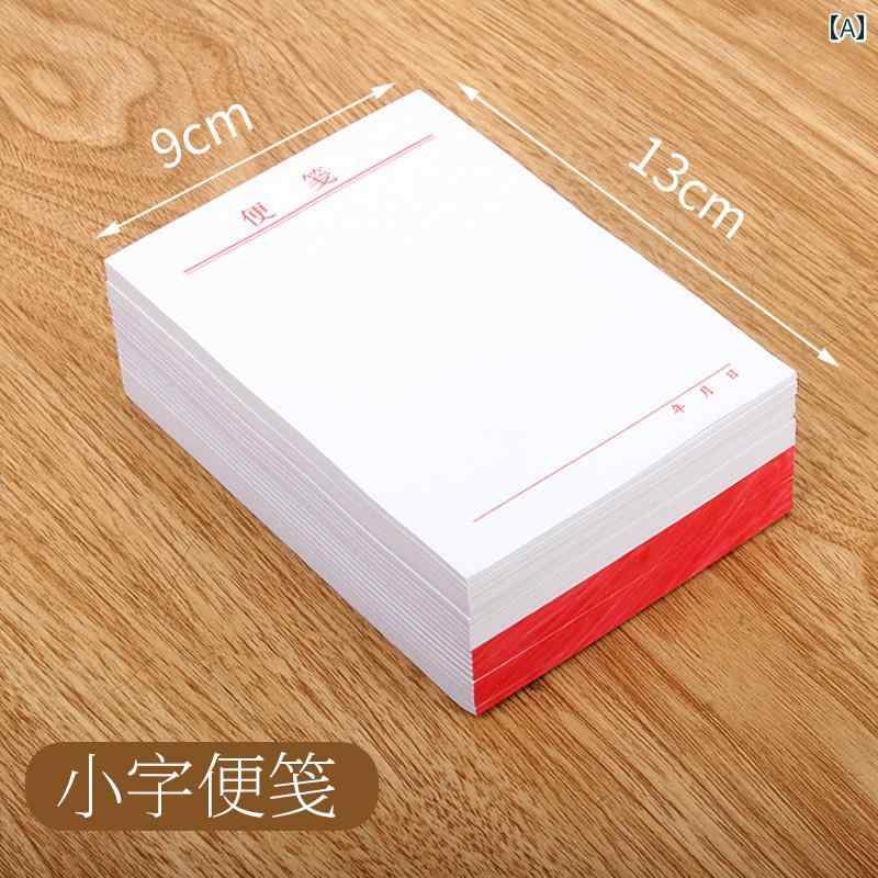 白 紙 切り取り式 空白 ドラフト ノート 携帯 可能 非粘着 メモ帳 便利 オフィス 大 中 小 ミニ 簡単 破れる ポータブル