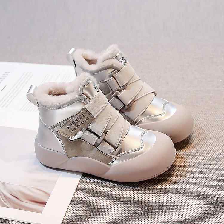 ブーツ キッズ 子供 雪遊び 防寒 あったか 裏起毛 滑り止め ソフト底 ショートブーツ 女の子 男の子 ブ..