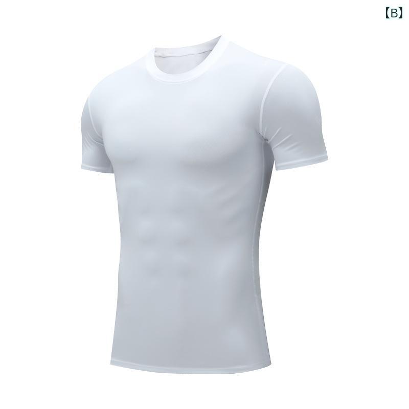 Tシャツ 男性用 スポーツウェア トレーニングウェア ランニングウェア 吸湿速乾 伸...