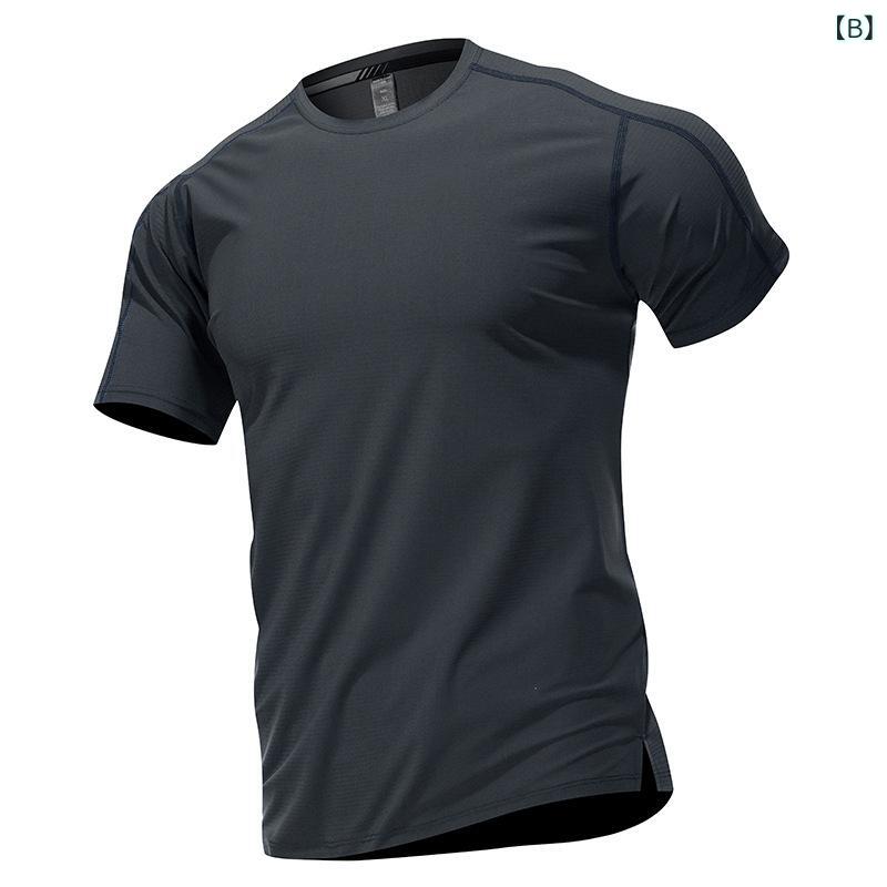 LINEAR shopのTシャツ 男性用 吸湿速乾 トレーニングウェア スポーツウェア ランニング ウェア 接触冷感 半袖 丸首 運動着 部屋着 ブラック ホワイト グレー ネイビー 春夏1｜アングル3