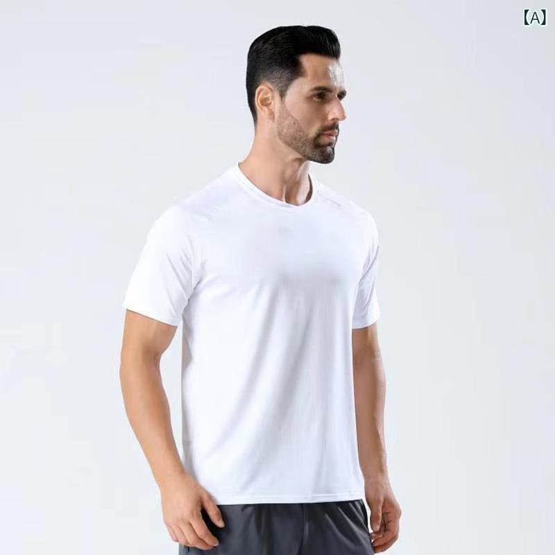 Tシャツ メンズ 男性用 半袖 吸湿速乾 スポーツ トレーニング ランニング ウェア ...