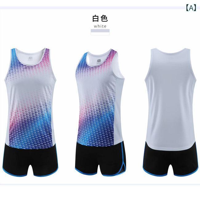 陸上競技用ウェア メンズ レディース 上下セット 短距離走 マラソン ランニング ト...