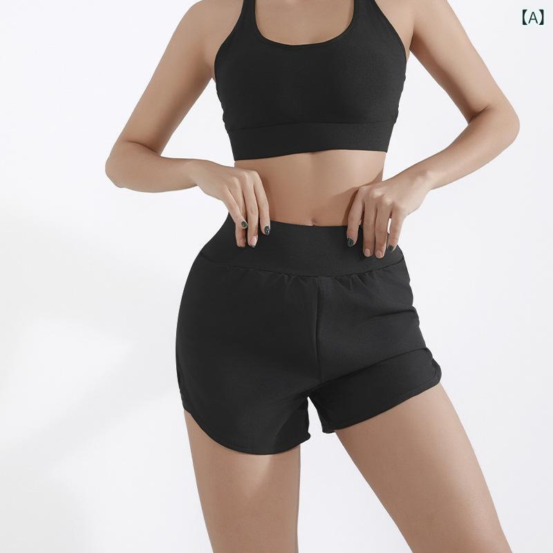 ヨガパンツ レディース スポーツ ショートパンツ 高腰 速乾 ランニング フィットネ...
