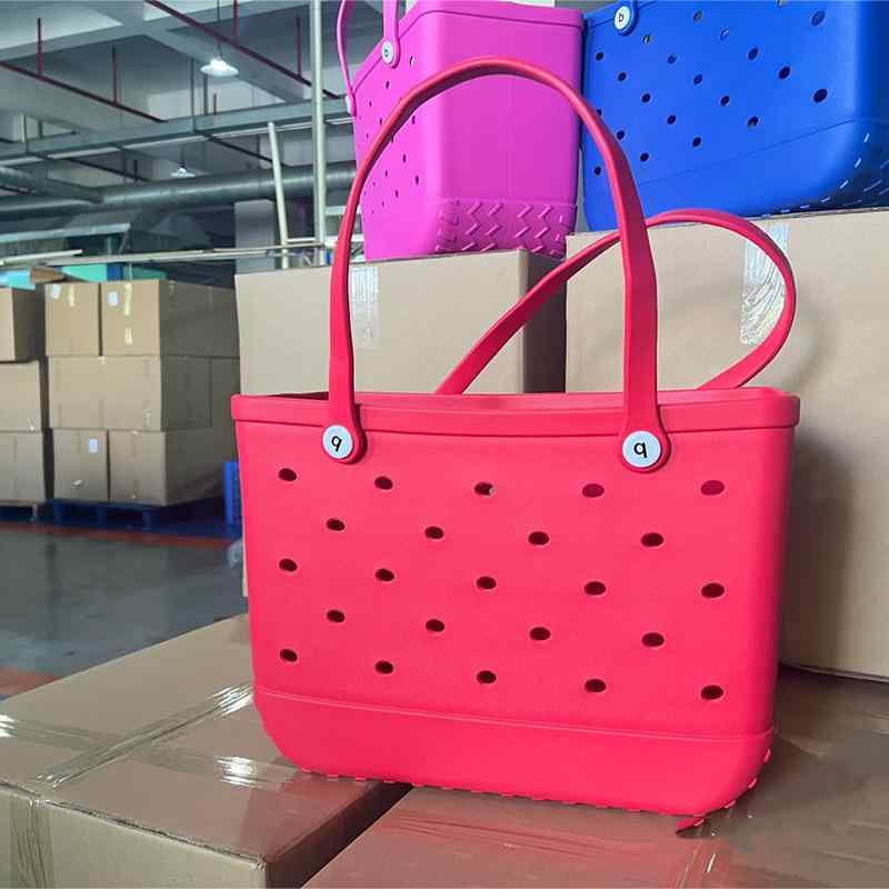 トートバッグ レディース EVA ビーチバッグ 防水 撥水 穴あき マカロンカラー バスケット カゴバッグ 軽量 アウトドア スポーツジム 旅行 普段使い1