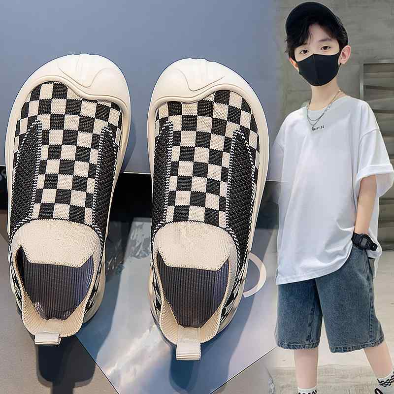 Rakuten - 子供靴 男の子 メッシュ スニーカー 通気性 軽量 ランニング シューズ 運動靴 幼稚園 小学生 16.5cm 17cm 17.5cm 18cm 18.5cm 19cm 19.5cm 20cm 20.5cm 21cm 21.5cm 22cm 滑り止め ベ