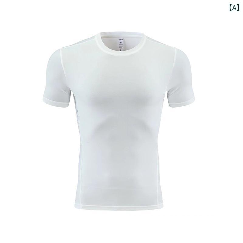 Tシャツ 男性用 半袖 速乾 スポーツウェア ランニング トレーニングウェア 筋トレ ...