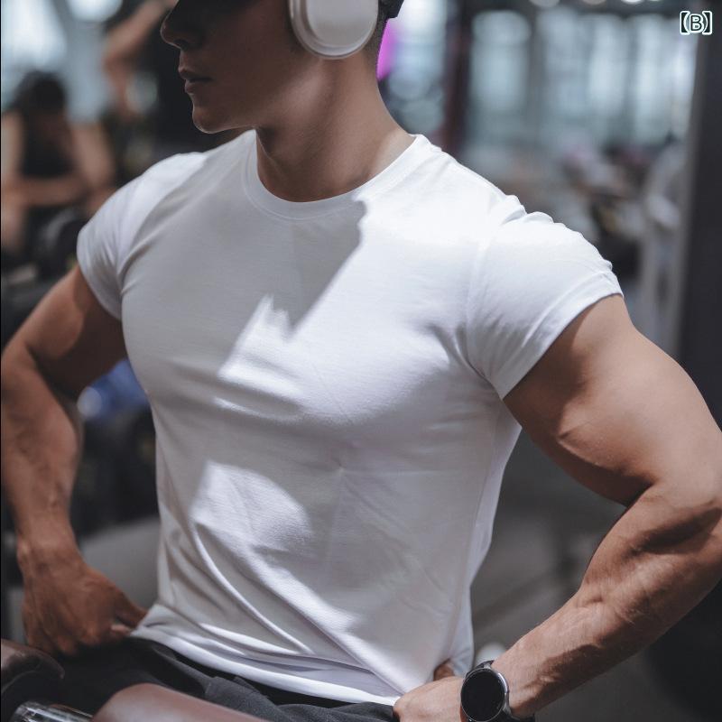 Tシャツ メンズ 男性用 半袖 スポーツウェア 部屋着 ルームウェア トレーニングウ...