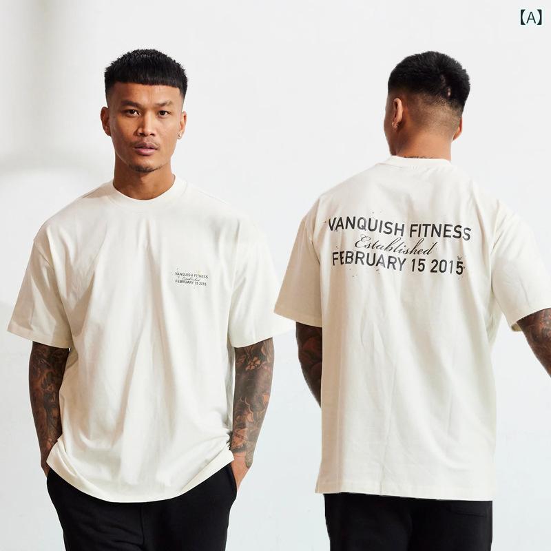 Tシャツ 男性用 スポーツウェア トレーニング ランニングウェア カジュアル 半袖 ...