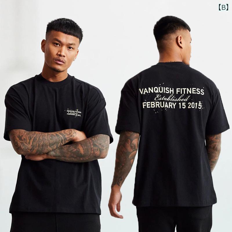 Tシャツ 男性用 スポーツウェア トレーニング ランニングウェア カジュアル 半袖 ...