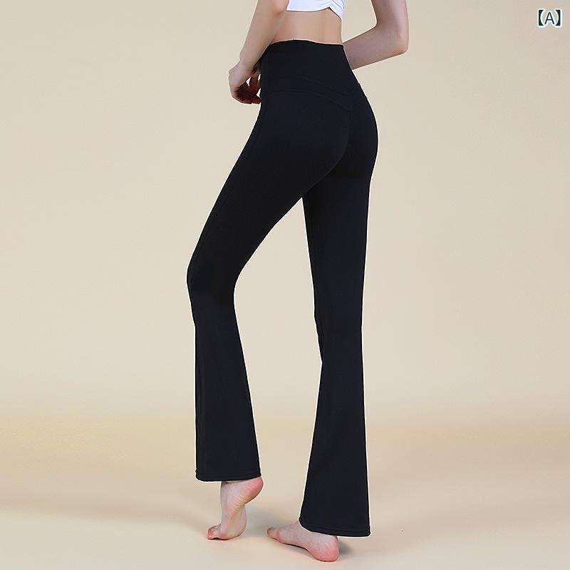LINEAR shopのヨガパンツ レディース ハイウエスト 美脚 体型カバー ストレッチ 伸縮性 スポーツ ウェア 運動着 ブラック グレー系｜アングル2