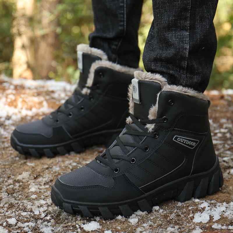 Accessories - 登山靴 冬用 男性用 女性用 裏起毛 防寒 雪道 アウトドア ハイカット 滑り止め ブラック ブラウン レッド
