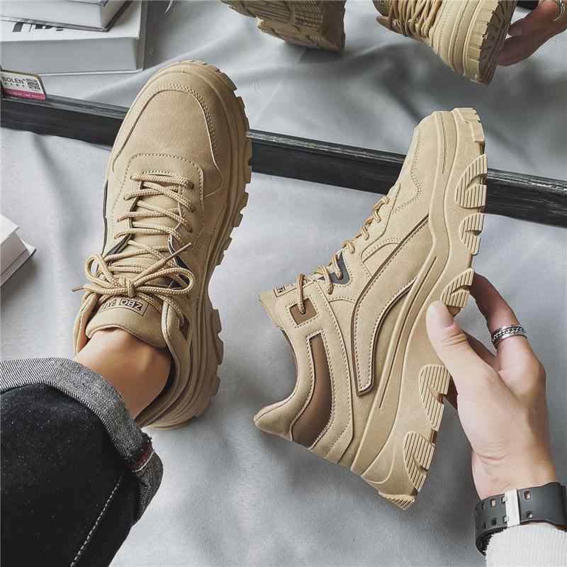 靴 メンズ 男性用 ワークシューズ 作業靴 防水 滑り止め 衝撃吸収 ローカット スニーカー 普段使い カジュアル カーキ ブラック系