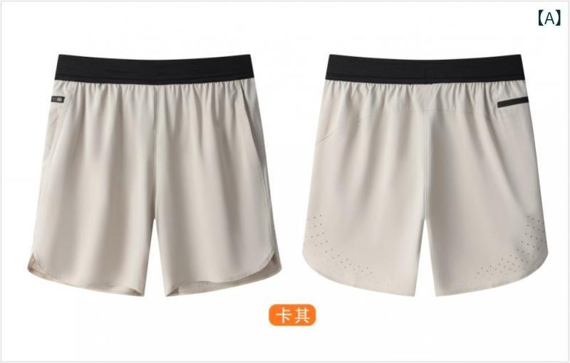 LINEAR shopのパンツ 男性用 ランニング ショートパンツ 吸湿速乾 伸縮性 スポーツ トレーニング ハーフパンツ 接触冷感 通気性 カモフラ柄 ブラック系1｜アングル2
