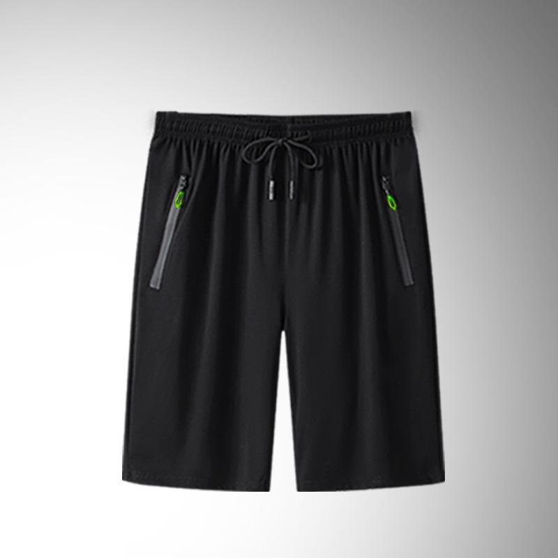 Rakuten - パンツ メンズ 男性用 スポーツパンツ 薄手 接触冷感 夏 ハーフパンツ 5分丈パンツ 5分丈 中腰 無地 伸縮性 ブラック