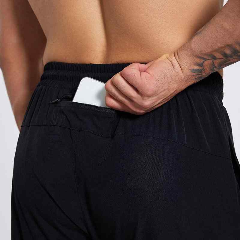Rakuten - スポーツパンツ 男性用 速乾性 ランニングパンツ トレーニングパンツ 伸縮性 絞り染め ジョガーパンツ ルームウェア 普段使い 薄手 多機能パンツ 深灰色 ブラック 宝藍1