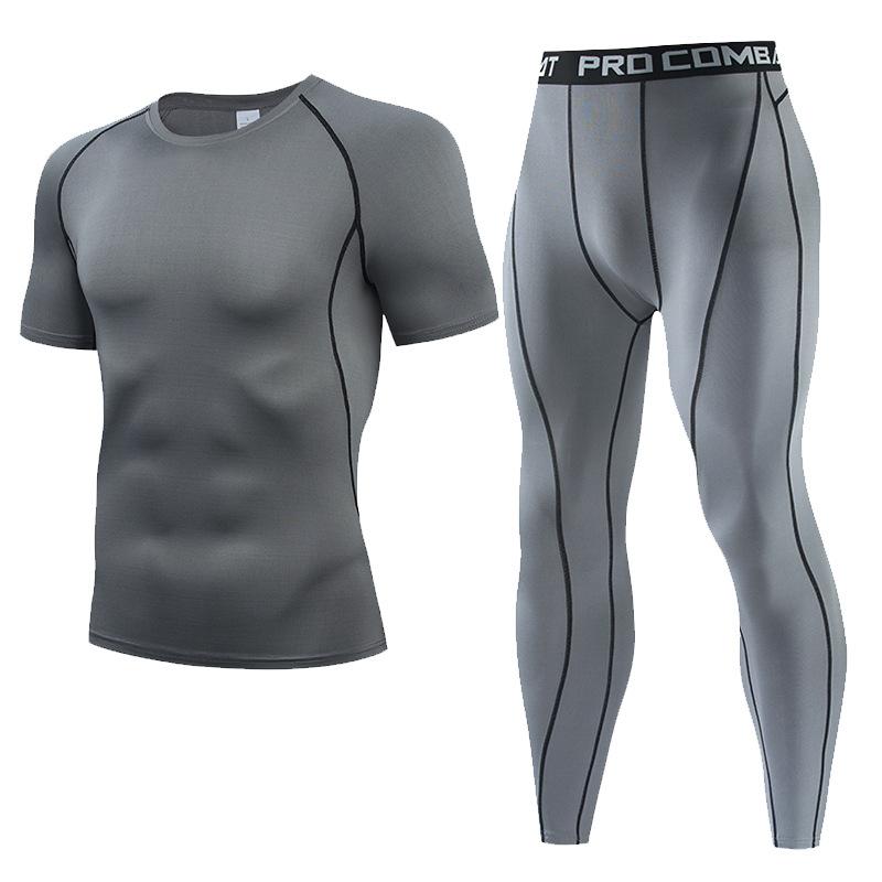 トレーニングウェア 男性用 上下セット 半袖 ロングパンツ スポーツウェア ランニングウェア 吸汗速乾 ストレッチ トレーニング 運動着 ルームウェア 部屋着
