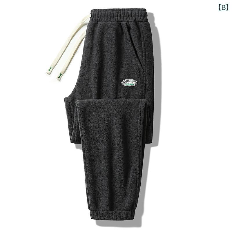 LINEAR shopのパンツ メンズ レディース フリースパンツ 暖か 裏起毛 秋冬 アウトドア 部屋着 グレー ブラック ネイビー 大きいサイズ｜アングル2