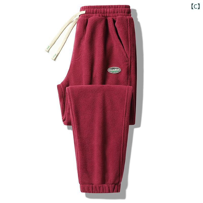 LINEAR shopのパンツ メンズ レディース フリースパンツ 暖か 裏起毛 秋冬 アウトドア 部屋着 グレー ブラック ネイビー 大きいサイズ｜アングル3