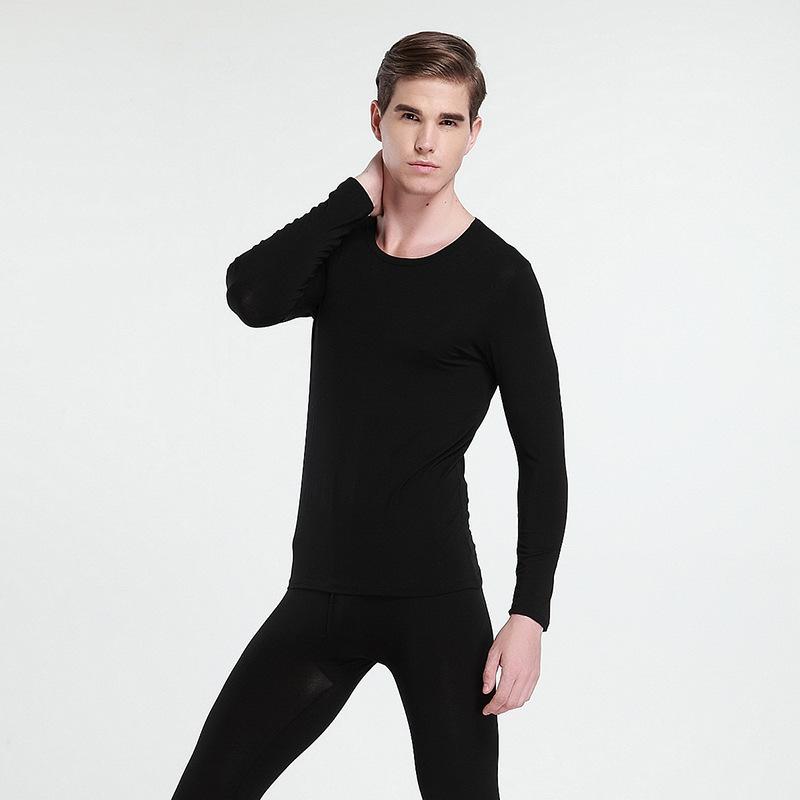 メンズ インナー 上下セット 保温 あったかインナー 男性用 肌着 長袖Tシャツ レギンス モダール 伸縮性 ストレッチ 防寒 吸湿