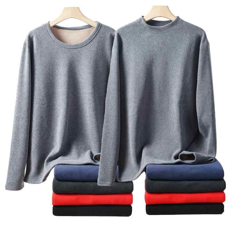 メンズ 防寒インナー 上下セット 大判サイズ 裏起毛 カットソー スラックス ポリエステル あったか 暖か 極暖 高機能 秋冬