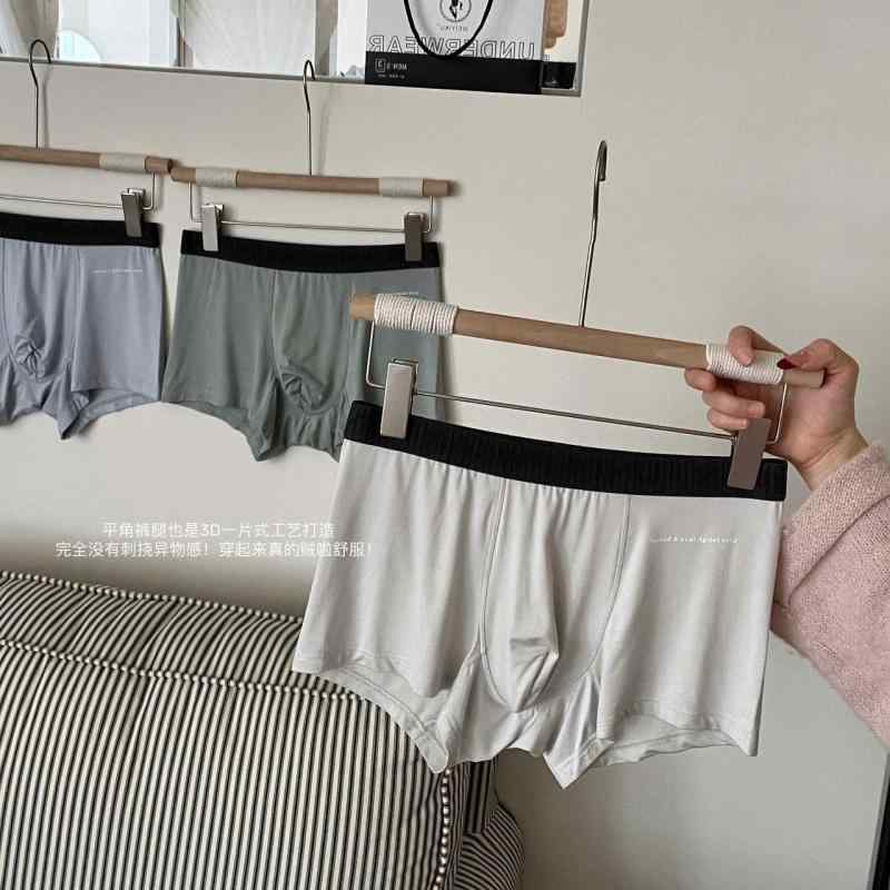 メンズ 下着 男性用 60 コットン ブリーフ 通気性 快適 平角 ローライズ ショーツ ニット 無地 四季