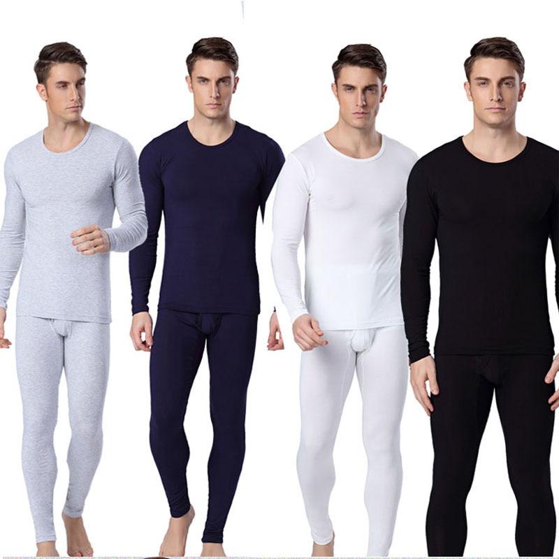 インナー メンズ 男性用 上下セット 薄手 モダール 部屋着 肌着 シャツ パンツ ペア カップル 秋冬 黒 ..