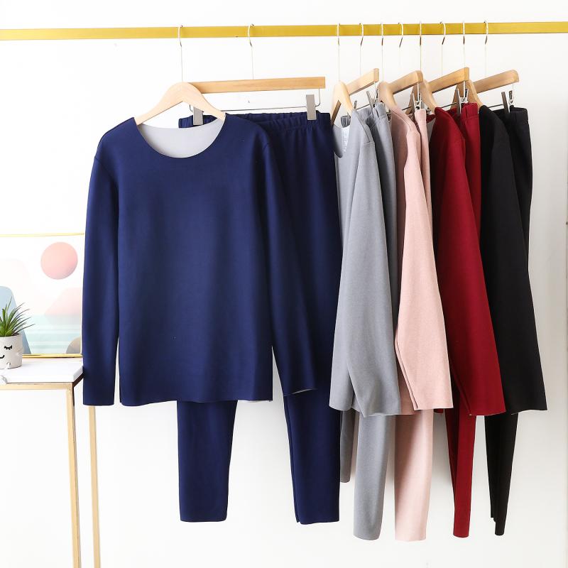 メンズ 保温肌着 上下セット ラウンドネック 再生繊維 あったかインナー 男性用 秋冬