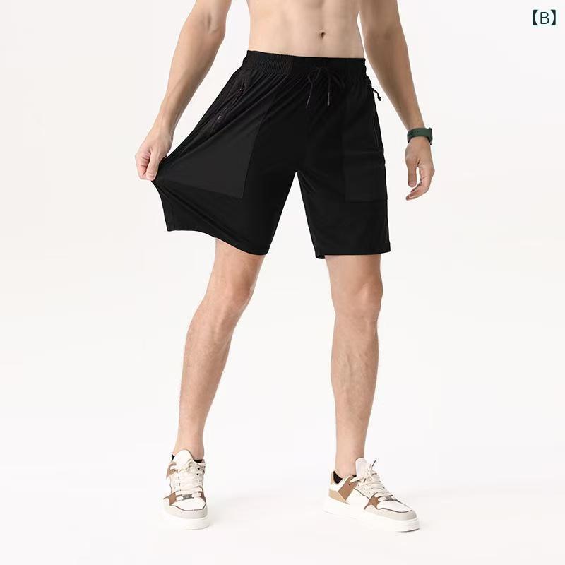 パンツ メンズ 男性用 スポーツパンツ 速乾 ハーフパンツ 5分丈 トレーニングパンツ 接触冷感 涼しい ルームウェア 部屋着 アウトドア 普段使い 春夏1